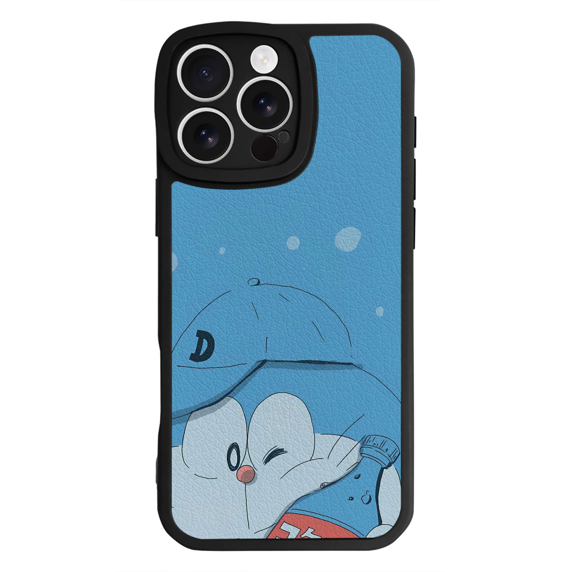 （画像用） ドラえもん Doraemon 【iPhone 16シリーズ対応】シリコンスマホケース（レザー調） 材質：シリコン